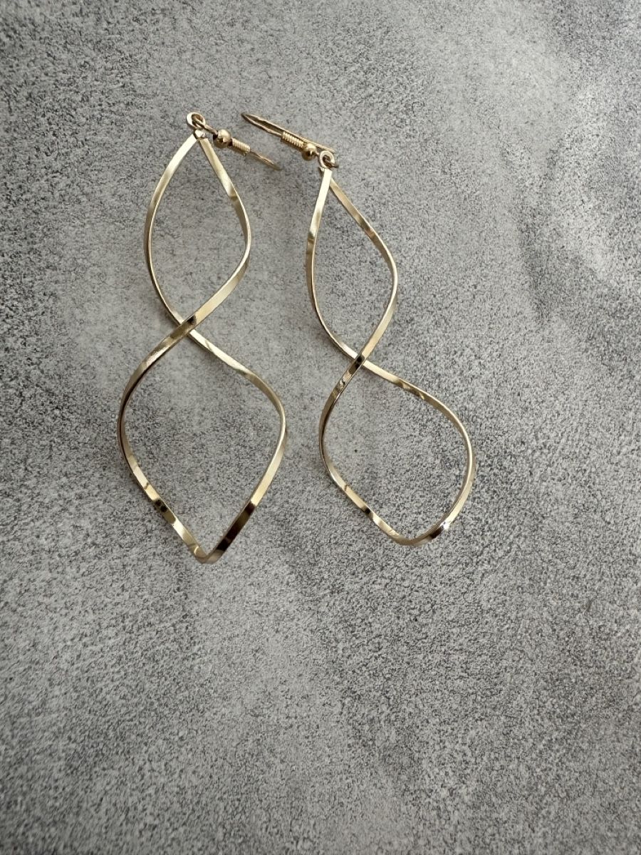 Orecchini pendenti & Orecchini a lobo: Ohrringe Gold, Spiralform, lang,-Accessoir – Nuovo (secondo la descrizione) da Dietikon venduto da vithya88