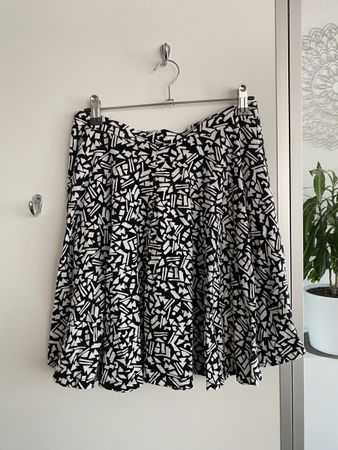 Tally Weijl Rock schwarz weiss Muster Gr. 40