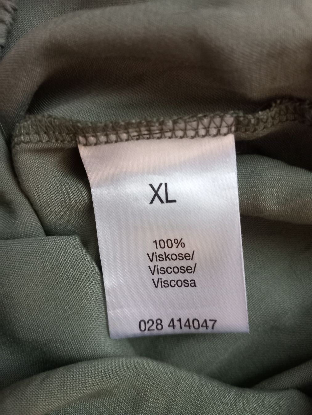 Pantaloni: Pantalon ample vert sauge en 100% viscose – Usato da Faoug venduto da per_kp6r 3