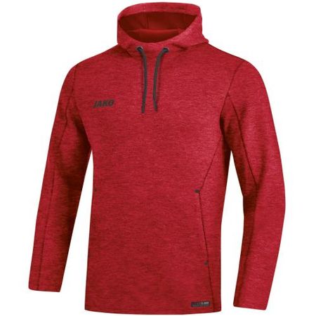Jako Kapuzensweat Premium Basics - rot meliert (Grösse: 36)