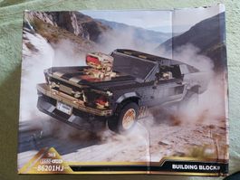 67er Ford Mustang schwarz/Gold aus Klemmbausteinen