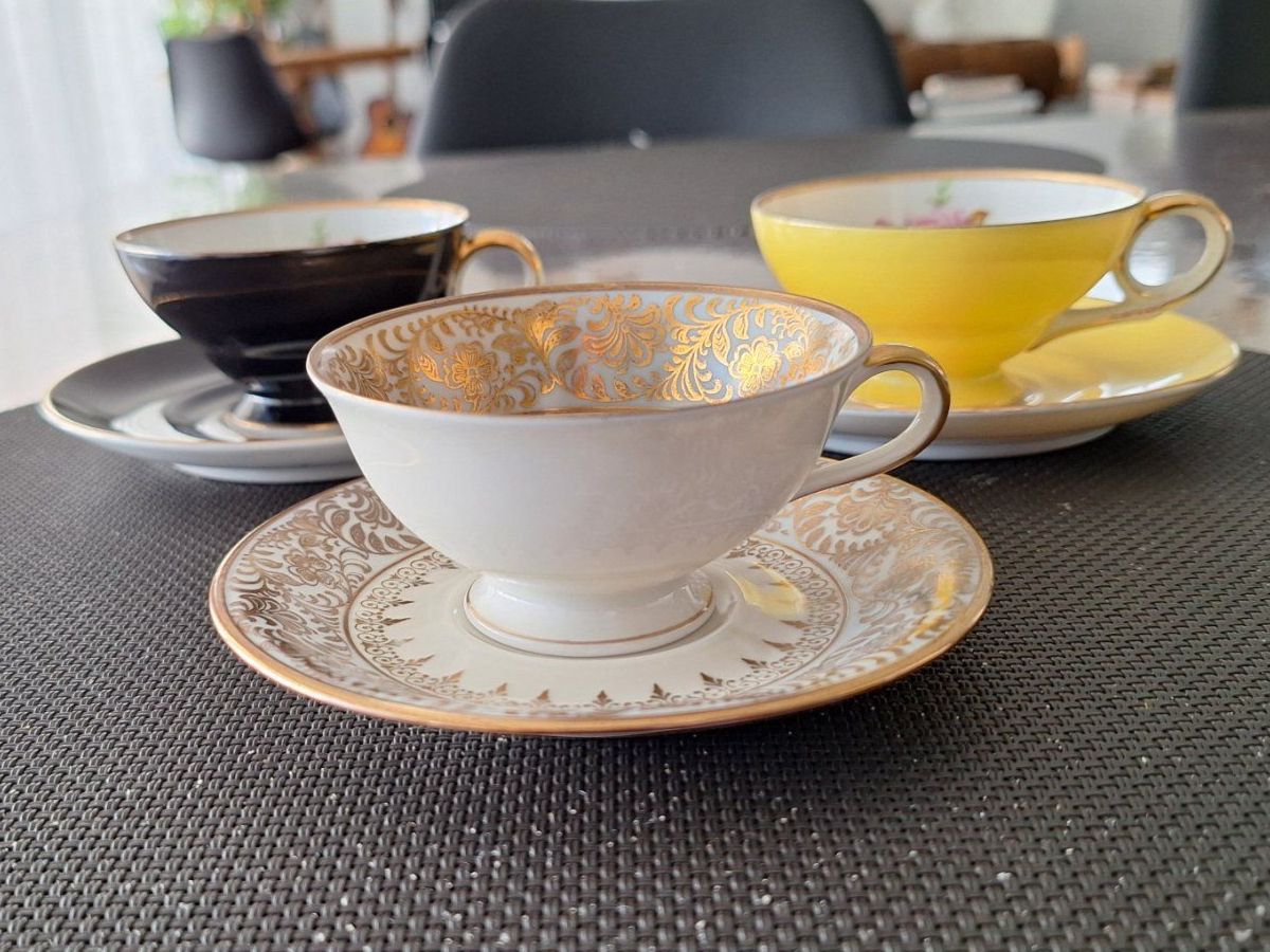 Tassen: 3 Espressotassen, 3 Untersetzer – Gebraucht aus Düdingen von Miwoo 3