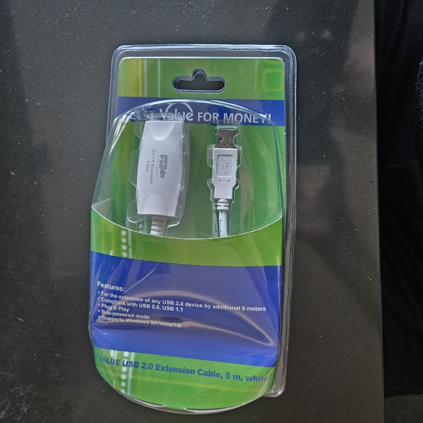 Cavi: USB 2.0 Verlängerungskabel - 5 m – Nuovo e nell'imballaggio originale da Wettingen venduto da Christianv