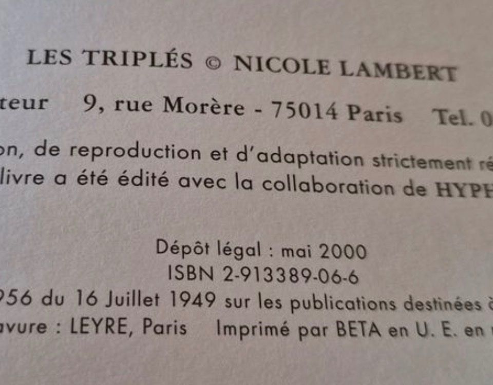 Fumetti: Les Triplés – Nuovo (secondo la descrizione) da Genève venduto da lanimeli 3