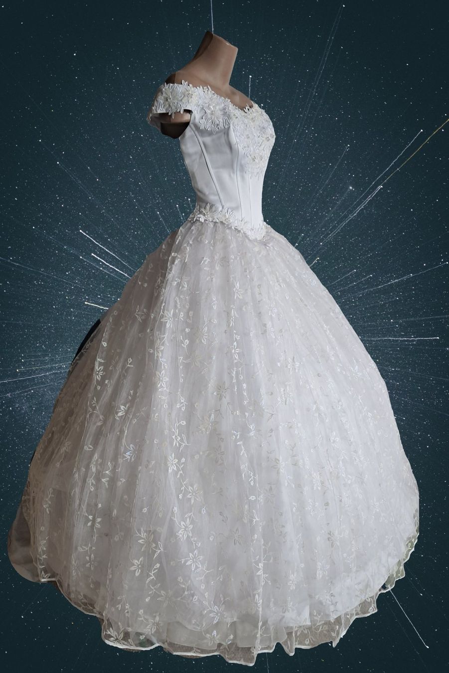 Vestiti: Brautkleid, Glitzer Gr. 38 / 40 – Usato da Uerikon venduto da Jeanne04 1