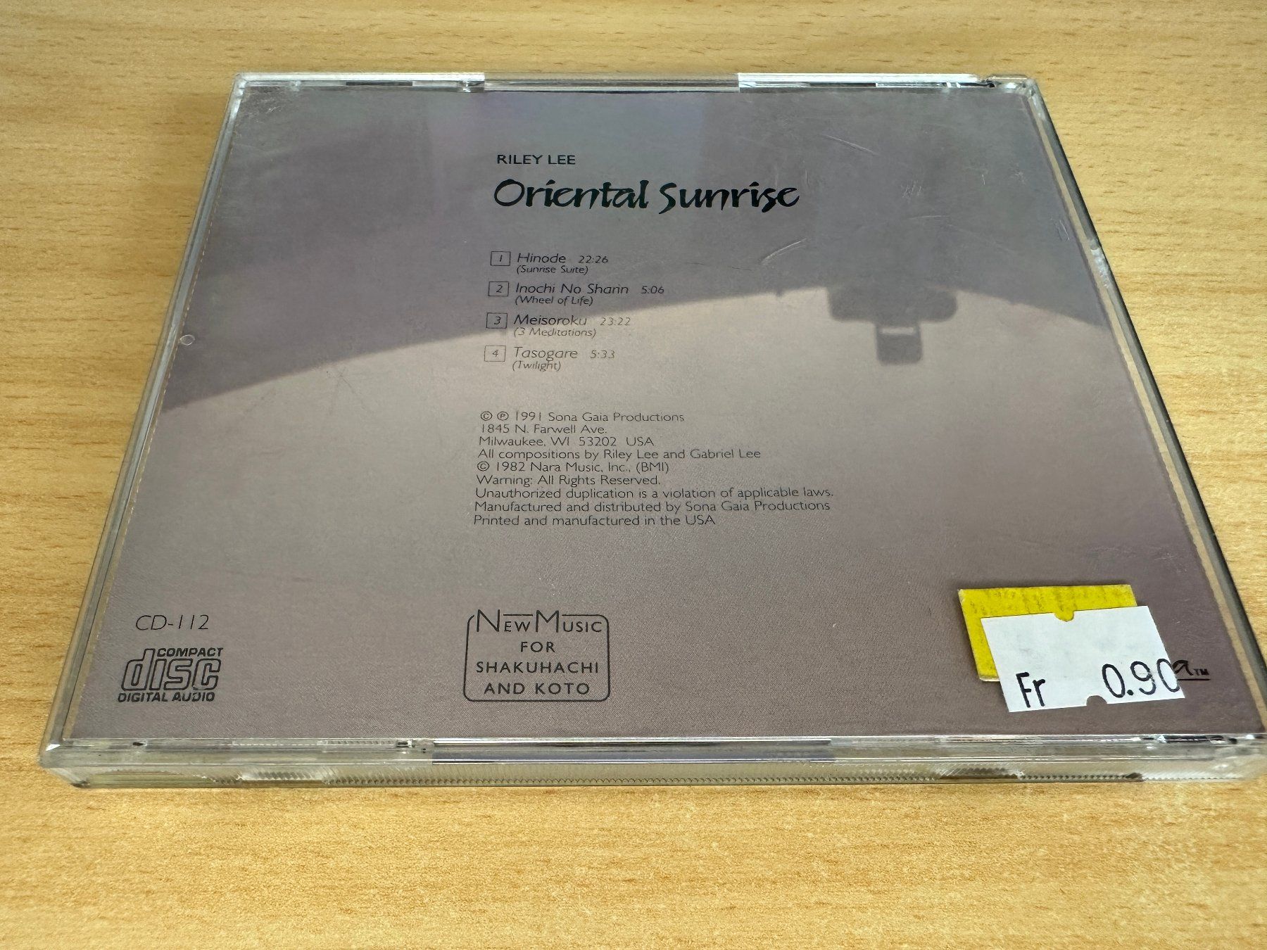 CD: Riley Lee – Oriental Sunrise – Usato da Rikon im Tösstal venduto da Alpenmutz 1
