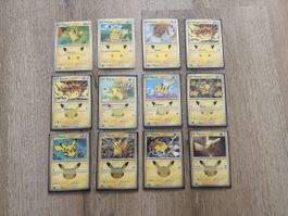 Pokémon 30th Celebration: 12x Pikachu Set: Boosterfrisch