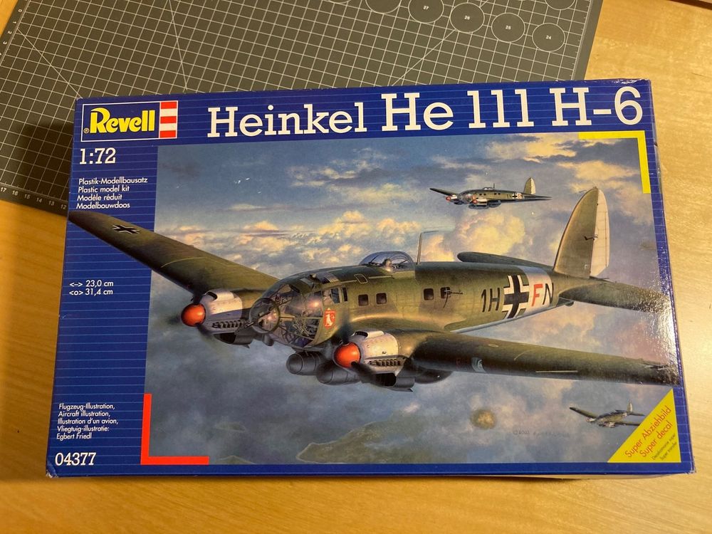 AIRFIX A07007C Heinkel He111 H-6 – Maquette Avion Militaire WWII 1/72 – Kit Plastique à Monter – Idéal Pour Maquettistes Confirmés