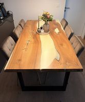 Sitzgruppe Massiv Holz (Eiche)inkl. 6 Stühle