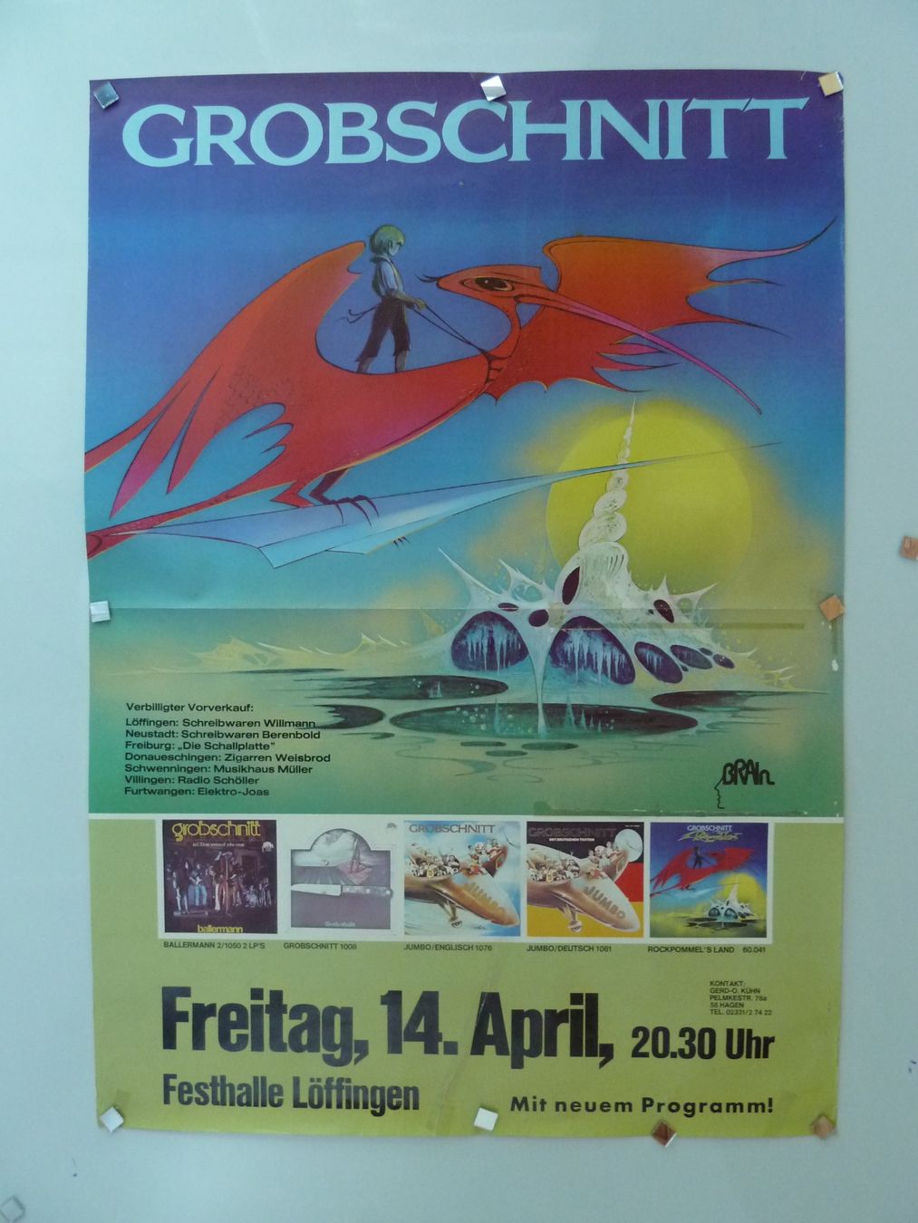 Foto & Immagini: Plakate Musikgruppe Grobschnitt – Usato da Herzogenbuchsee venduto da seeleopard