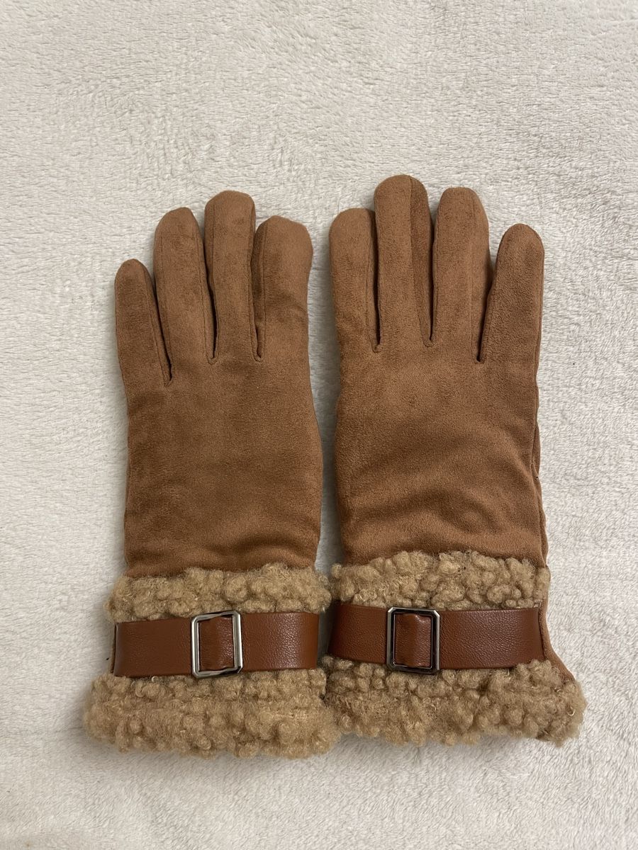 Guanti & manicotti: Winterhandschuhe in Wildlederoptik – Nuovo (secondo la descrizione) da Dittingen venduto da nje_9nlt