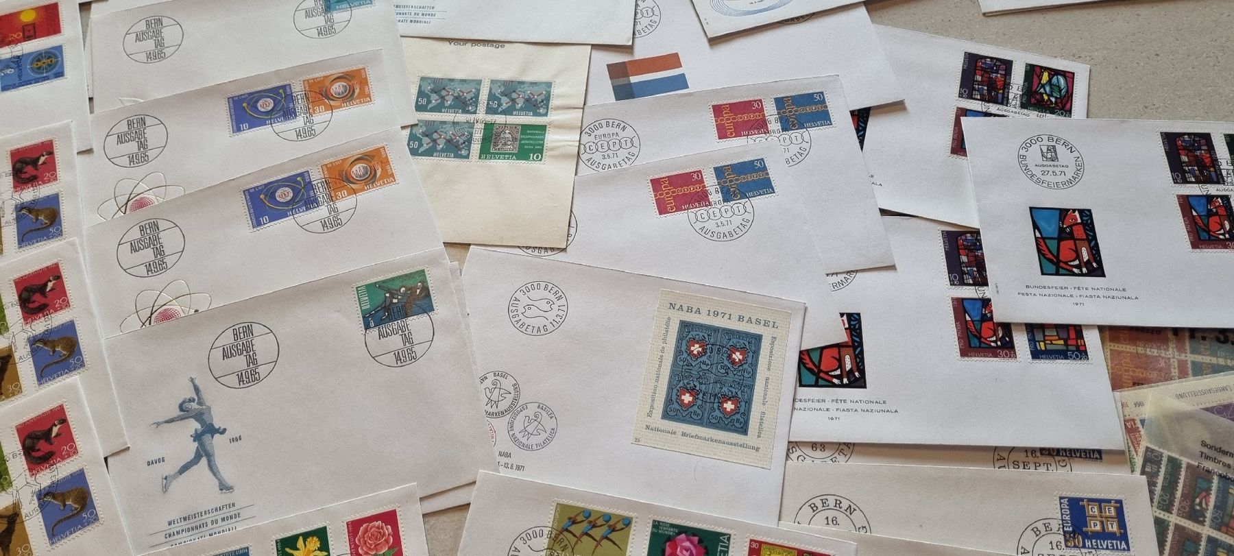 Alle Briefmarken: SCHWEIZ: SAMMLUNG-FDC,MARKEN MIT E.T + POSTFRISCH INKL. NOM. – Gebraucht aus Heimenschwand von Valvora 6