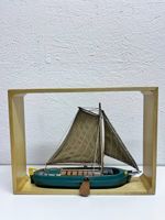Vintage Segelboot aus Holz Dekoration