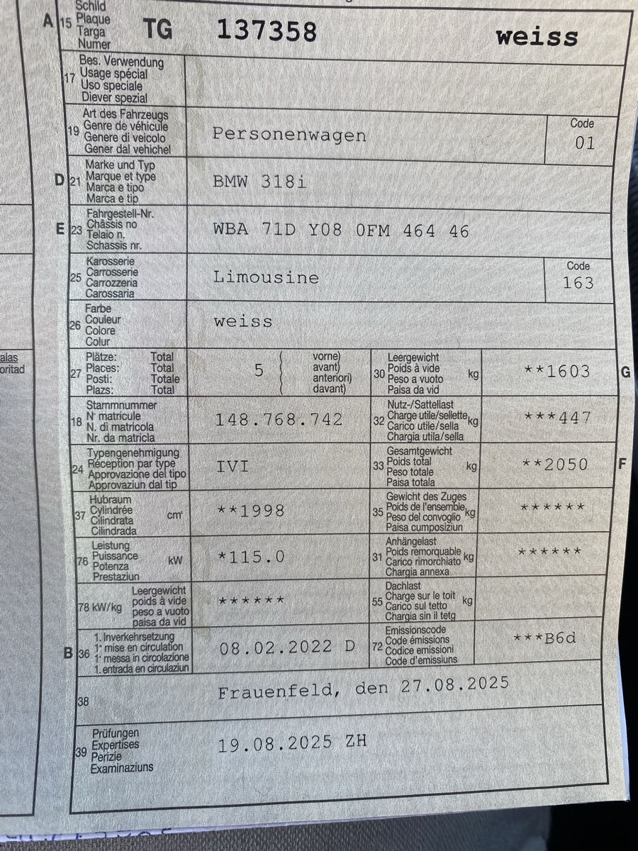 BMW Autos: Bmw 318i – Neuf (Voir description) à Romanshorn par fab_r2lk 7