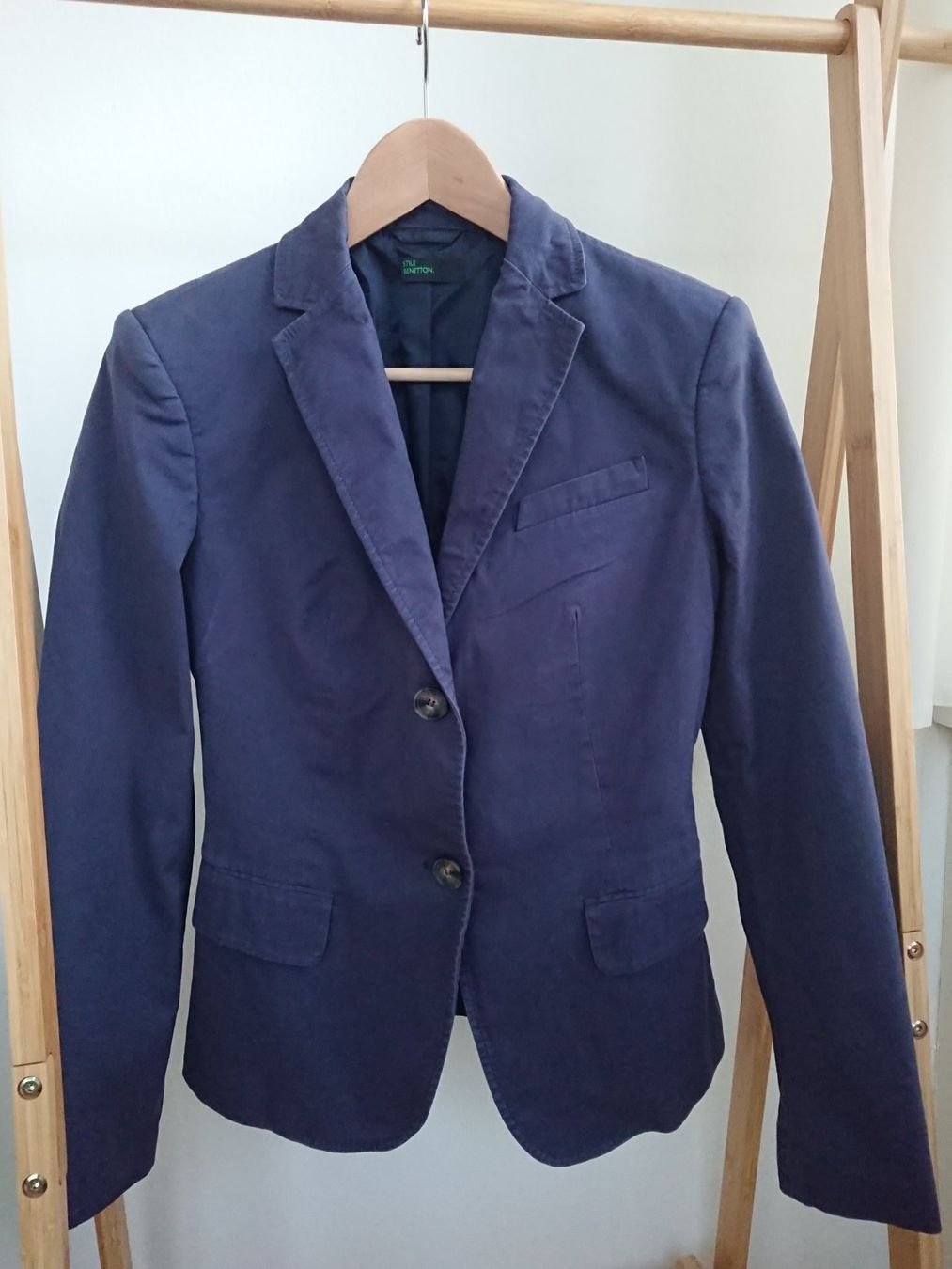 Benetton Giacche: Damen Blazer Benetton Gr. M Dunkelblau – Usato da Hallau venduto da CHACLA