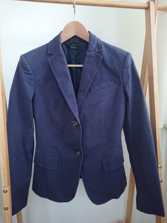 Damen Blazer Benetton Gr. M Dunkelblau