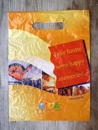 Plastiktasche Tragetasche AIDA