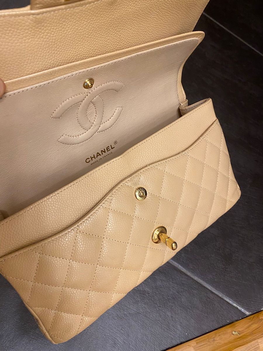 Chanel Taschen für Damen: Sac Chanel timeless classique beige caviar – Gebraucht aus Bussigny von tmu_8p2m 7