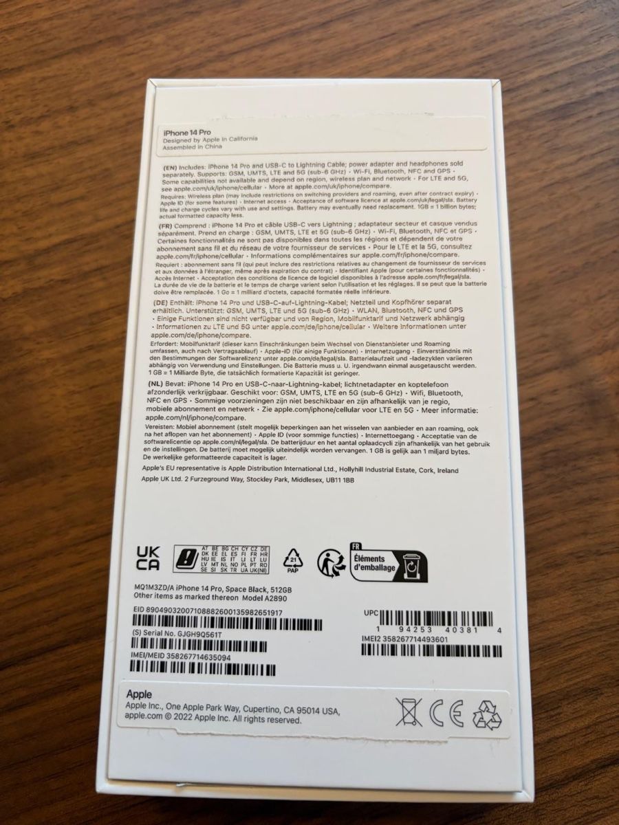 Apple Telefoni cellulari / Smartphones: Apple iPhone 14 Pro Space Black 512 GB – Usato da Niederrohrdorf venduto da 54Belaadpa43 6