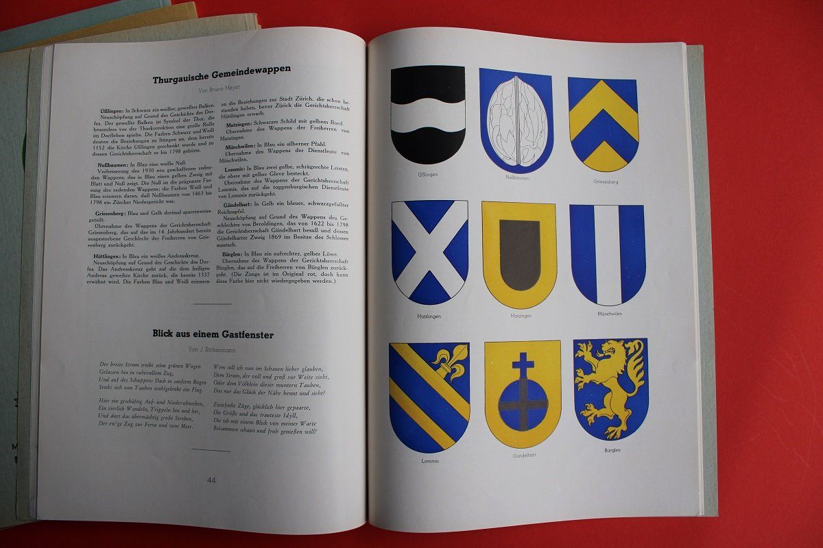 Libri: 6 x Thurgauer Jahrbuch 1939 -1944 – Usato da Wettswil venduto da roma010 8