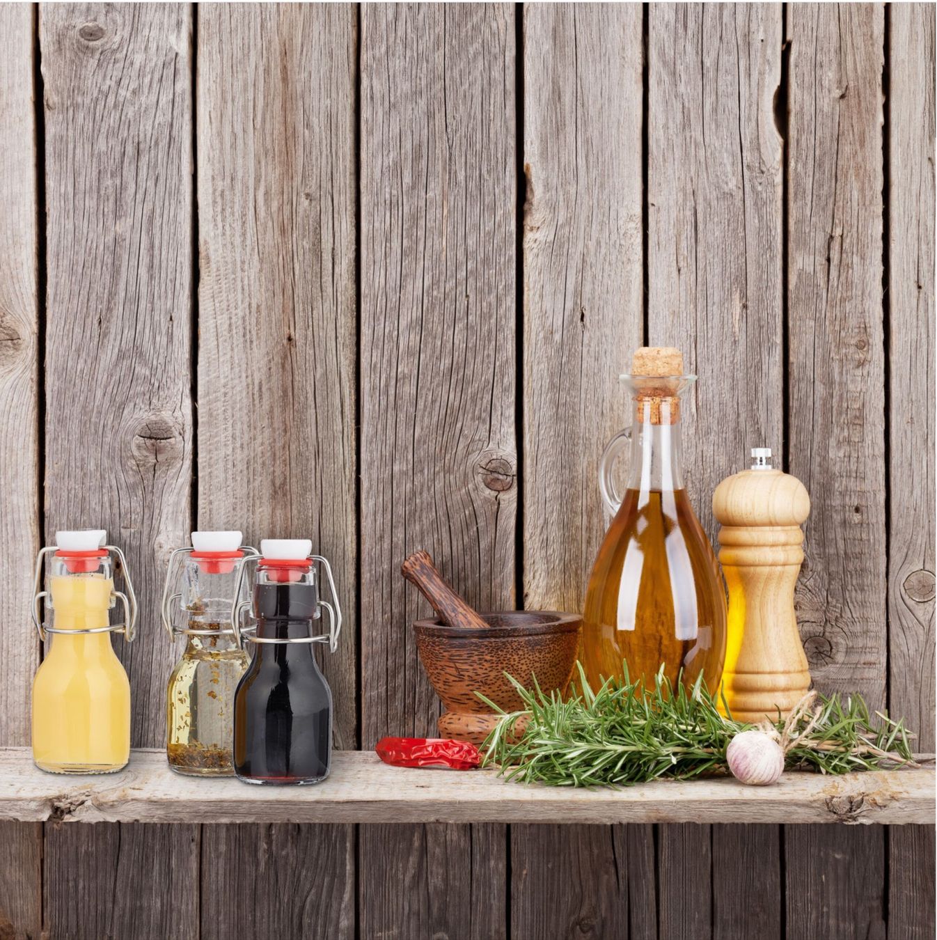 Bicchieri, Caraffe & Bottiglie: Kleine Flaschen mit Bügelverschluss Set – Nuovo e nell'imballaggio originale da Bülach venduto da StoreInShop 4