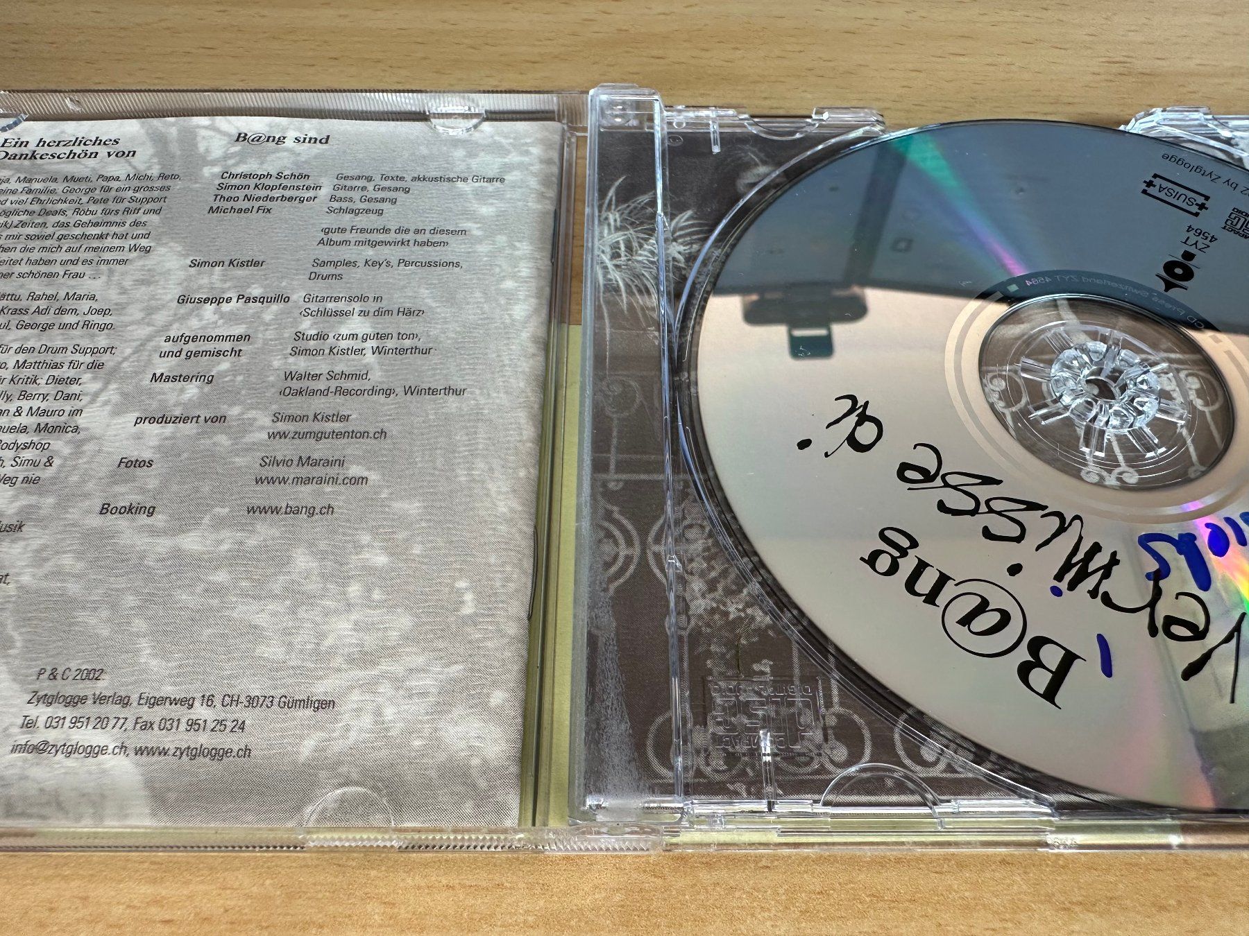 CD: B@ng - Vermisse di – Usato da Rikon im Tösstal venduto da Alpenmutz 2