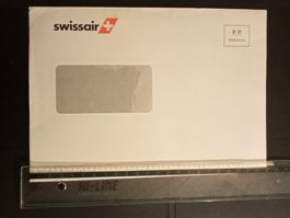 Swissair Briefumschlag mit Swissair Logo -  Sammlerstück!
