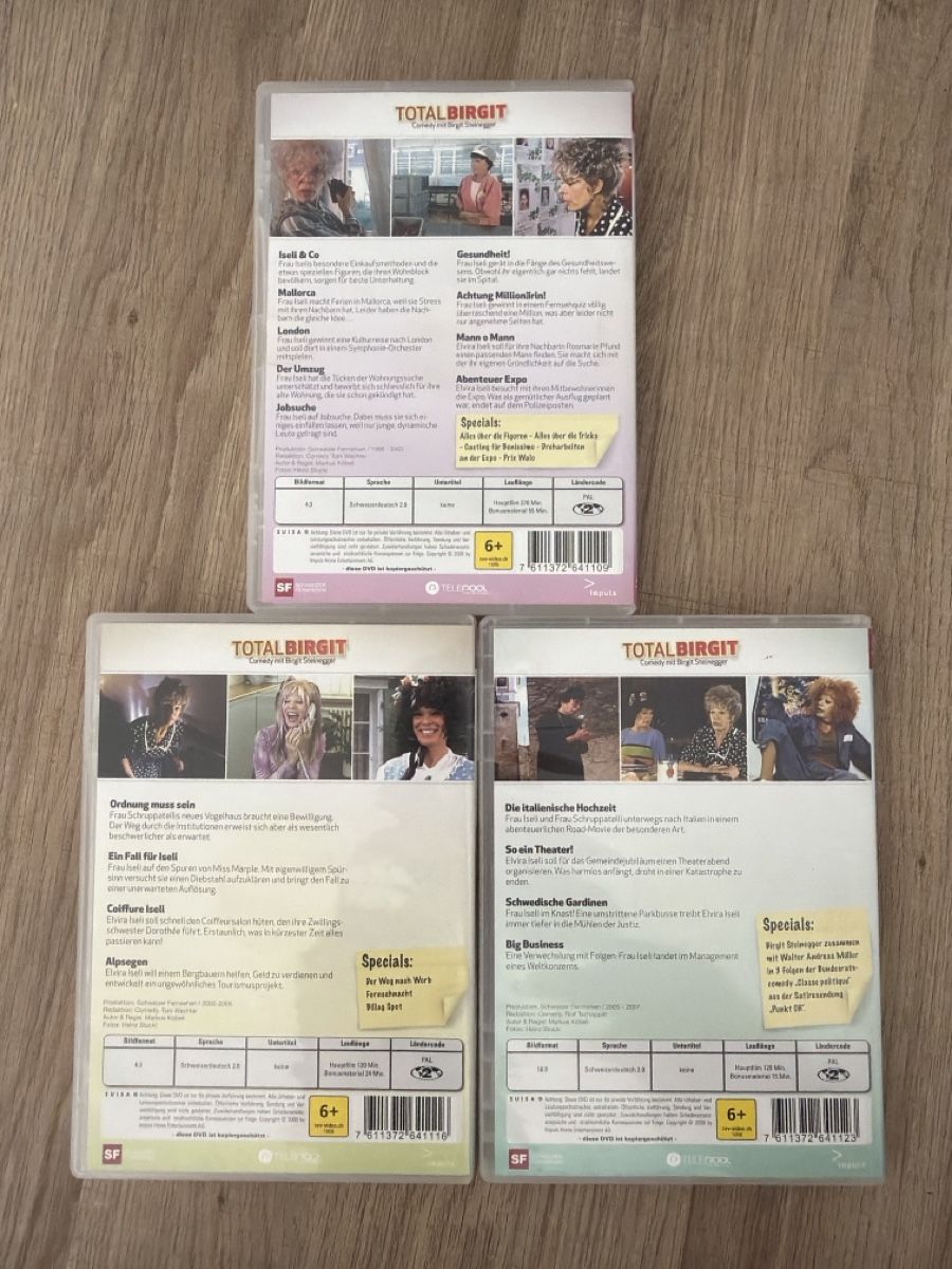 Tutti i DVDs: Total Birgit 1-3 DVD – Usato da Hagendorn venduto da masterchieff 1