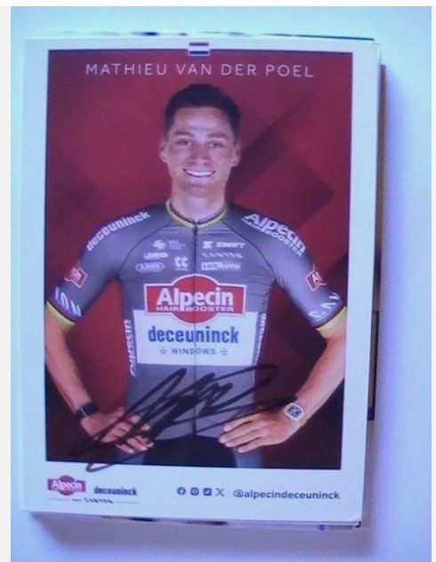 Autographes: Autogrammkarte Mathieu van der Poel – D'occasion à Schmerikon par Olympia04