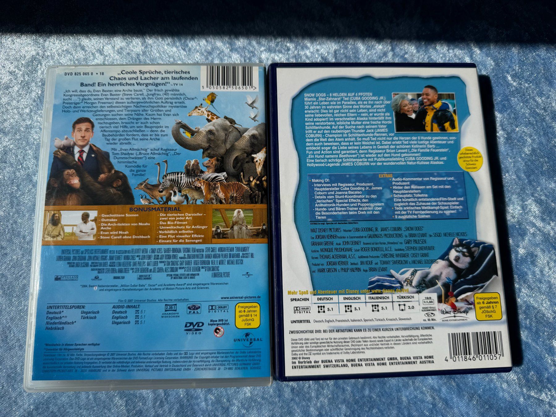 Tutti i DVDs: 2 DVDs Evan Allmächtig & Snow Dogs – Usato da Brunnenthal venduto da Eco07 1