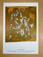 Kalenderblatt Hans Erni 40x59cm Drucksigniert