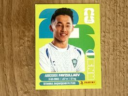 Panini FIFA WM 2026 Sticker Abbosbek Favzullaev UZB 20