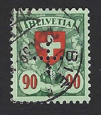 Tutti i francobolli: Timbre administratif avec croix No 14, oblitéré / #2 – Usato da PRANGINS venduto da Dorp