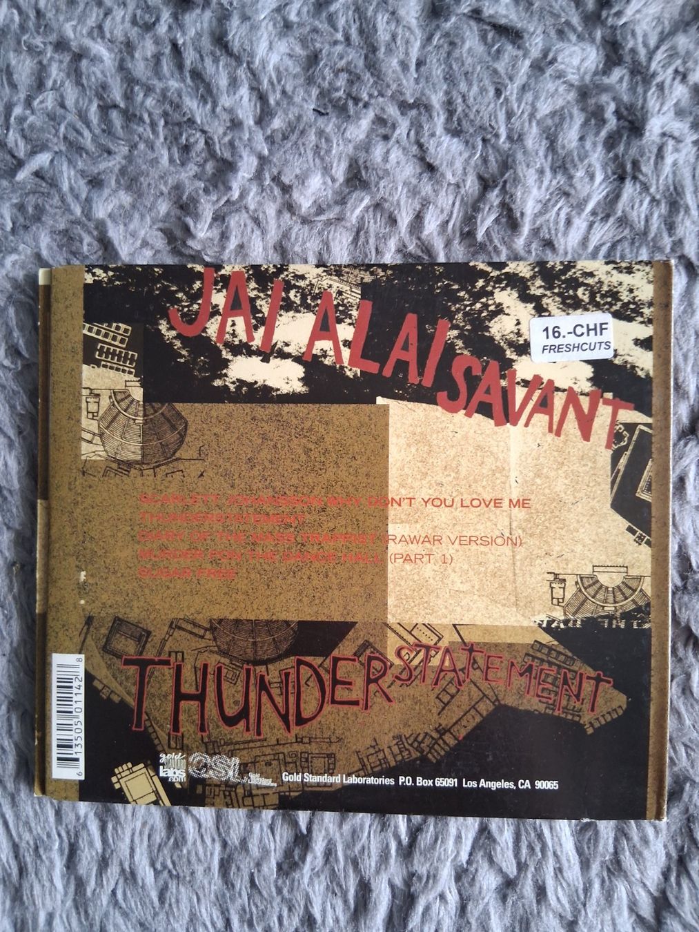 CD: THE JAI-ALAI SAVANT     THUNDERSTATEMENT  CD – Usato da Wetzikon ZH venduto da Ramones01 1