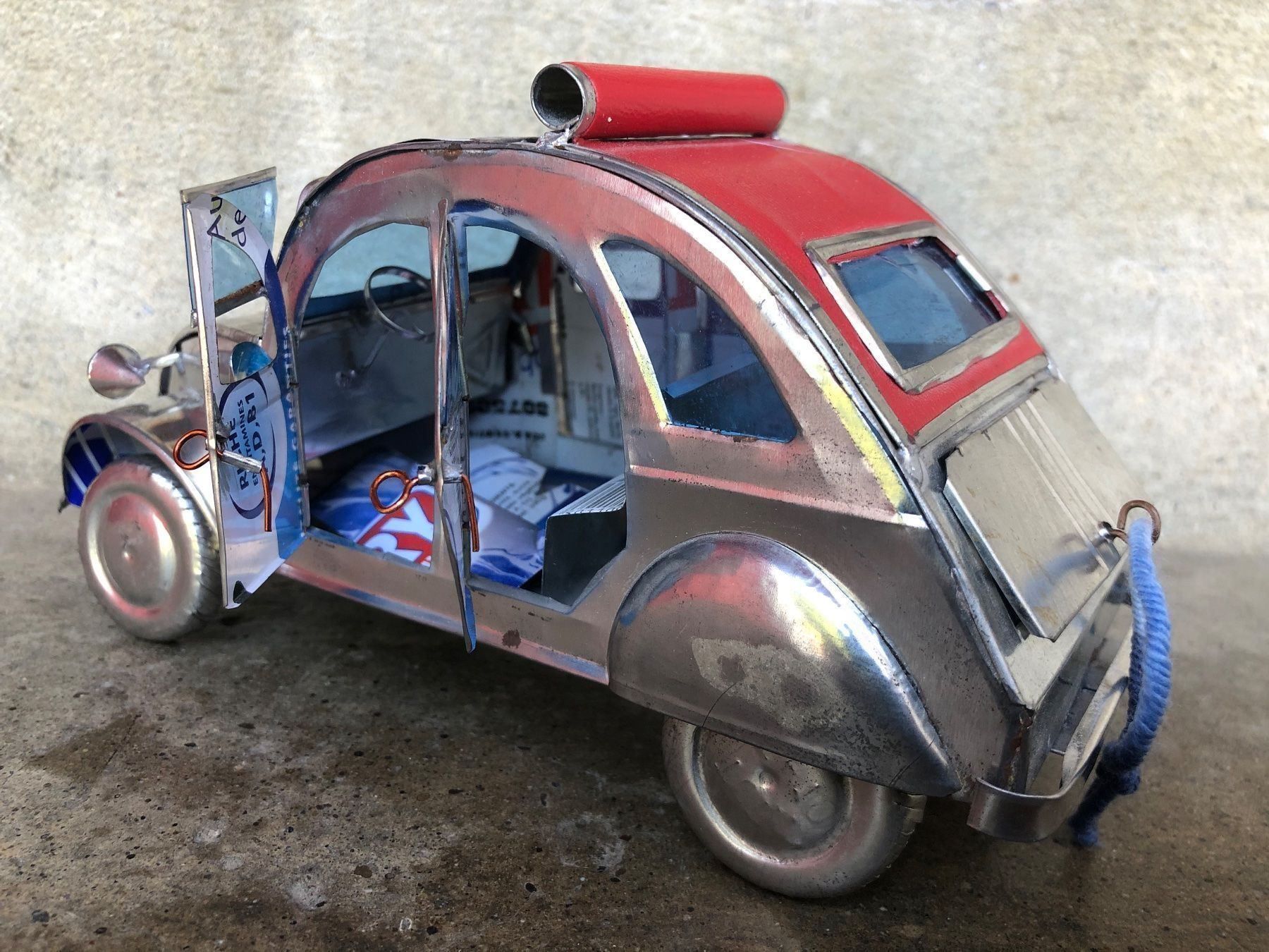 Citroën Modellini d'auto: Citroen 2cv döschwo Oldtimer pepsi blech – Usato da Reinach AG venduto da rares75