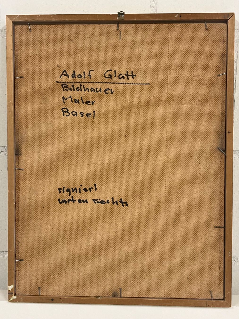 Gemälde: Adolf Glatt (1899- 1984) Original Gemälde – Gebraucht aus Basel von PAUL_ART 8