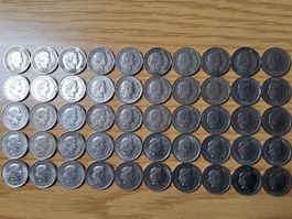10 Rappen 1883/1982 - Lot 50 Stück!