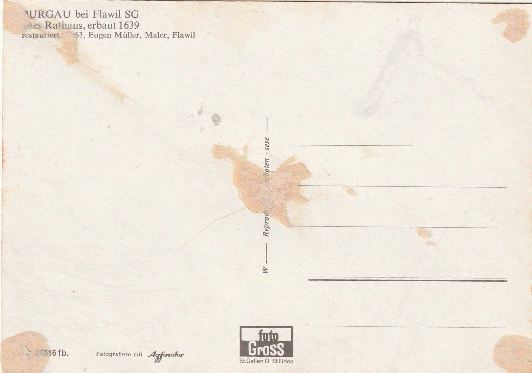 Cartoline postali: Haus Burgau bei Flawil – Usato da Lumbrein venduto da made02 1
