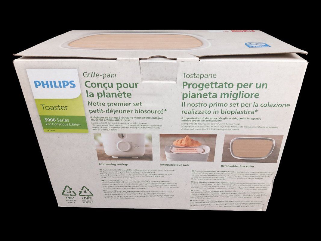 Philips Elettrodomestici da cucina: Philips Conscious Collection 2-Scheiben-Toaster – Nuovo (secondo la descrizione) da Hünenberg venduto da Restwert_Zug 1