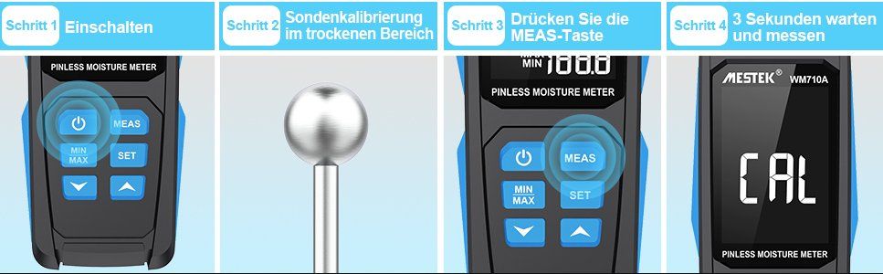 Messen: Pro Feuchtemessgerät kontaktlos mit Digitale LCD Display – Neu und originalverpackt aus Châtelaine von topshop.switzerland 7