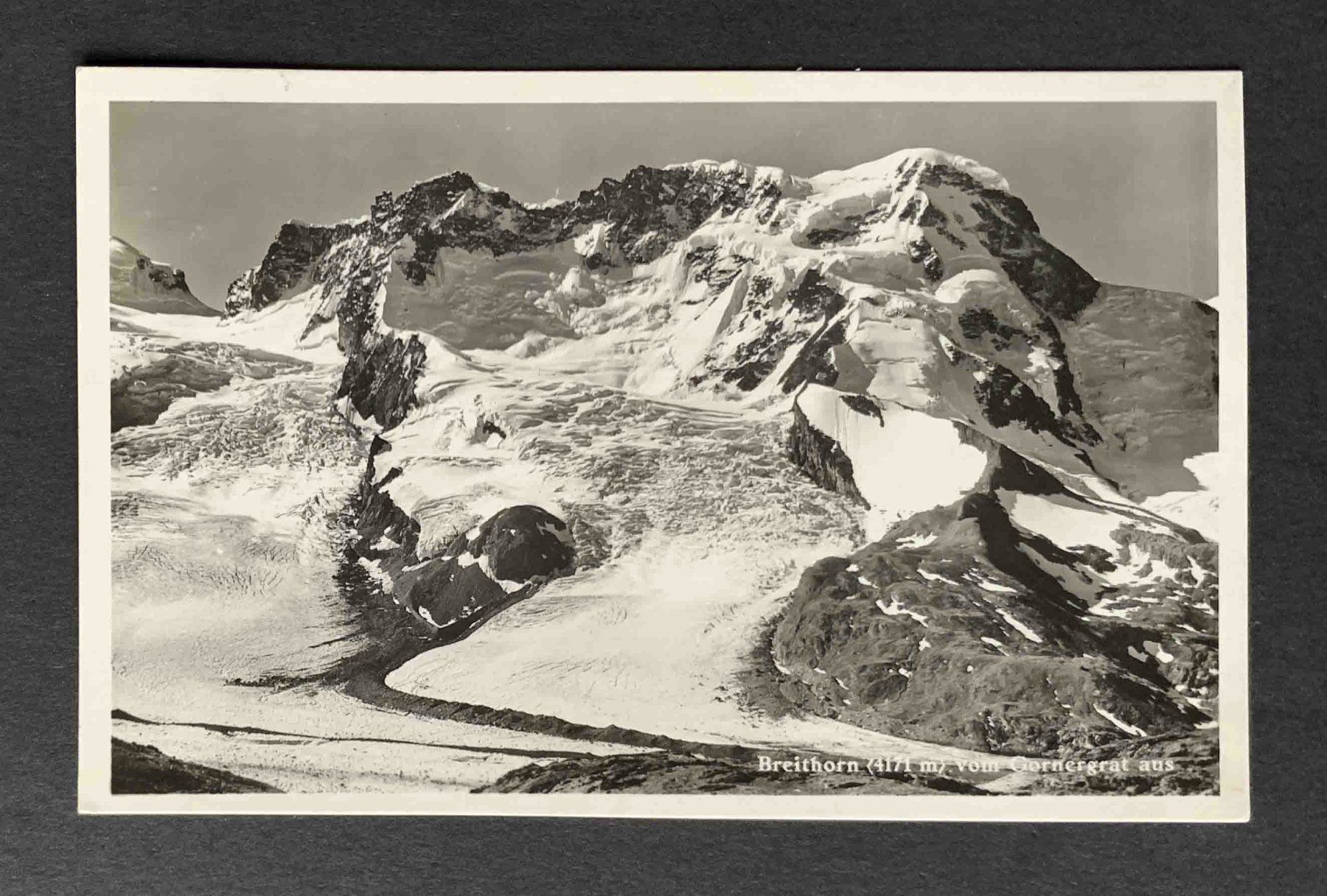 Ansichtskarten: AK Breithorn vom Gornergrat aus – Gebraucht aus Goldau von artelier1
