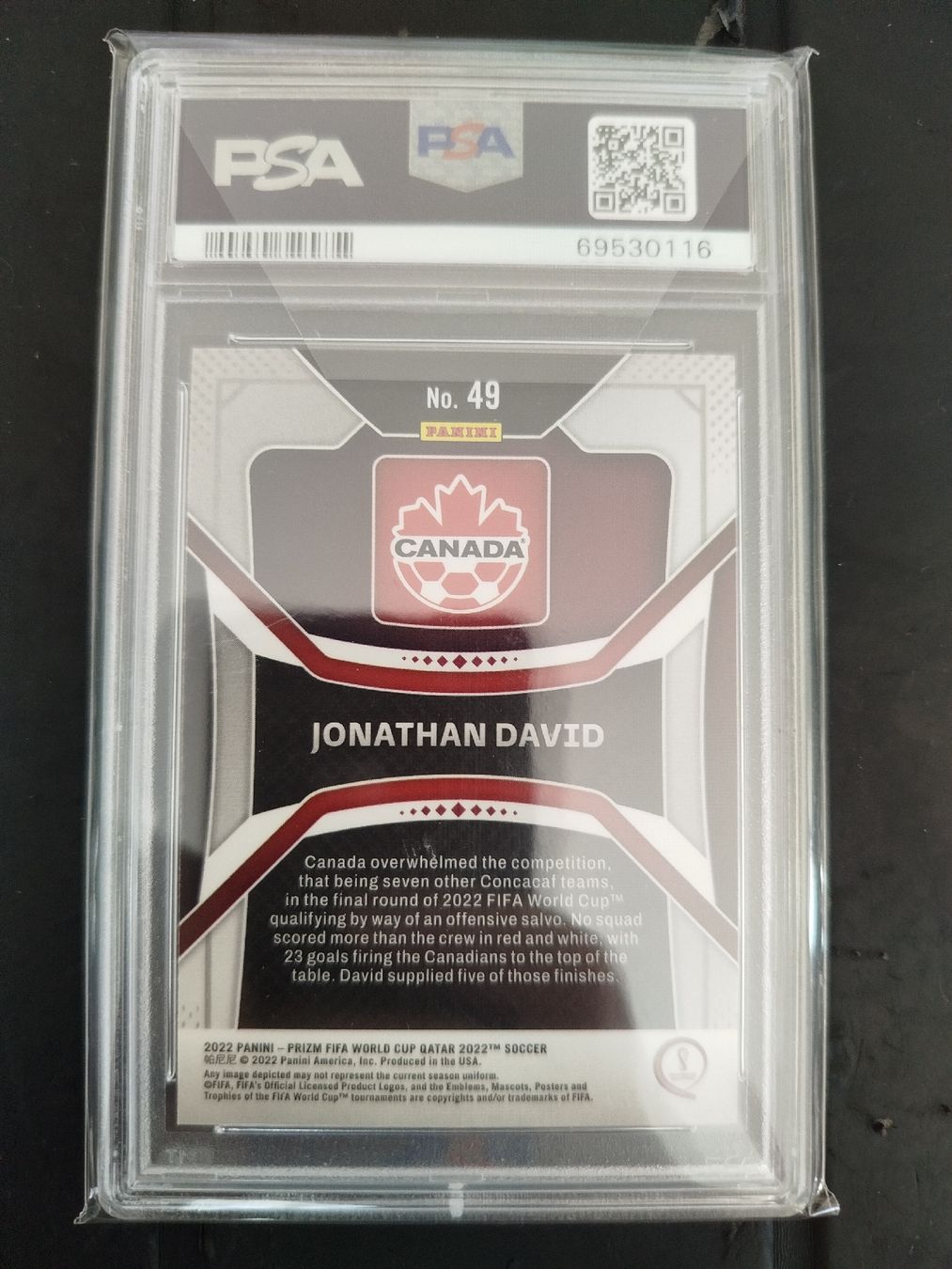 Panini Sammelbilder & Trading cards: Panini Prizm WM22 Jonathan David RC PSA10 – Neu und originalverpackt aus Wettingen von mirna04 1