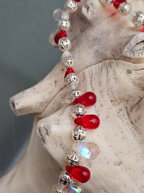 Tutte le decorazioni: Herzens Dekohänger rot weiss silber 37cm – Nuovo e nell'imballaggio originale da Sulz AG venduto da Cacuzza 3