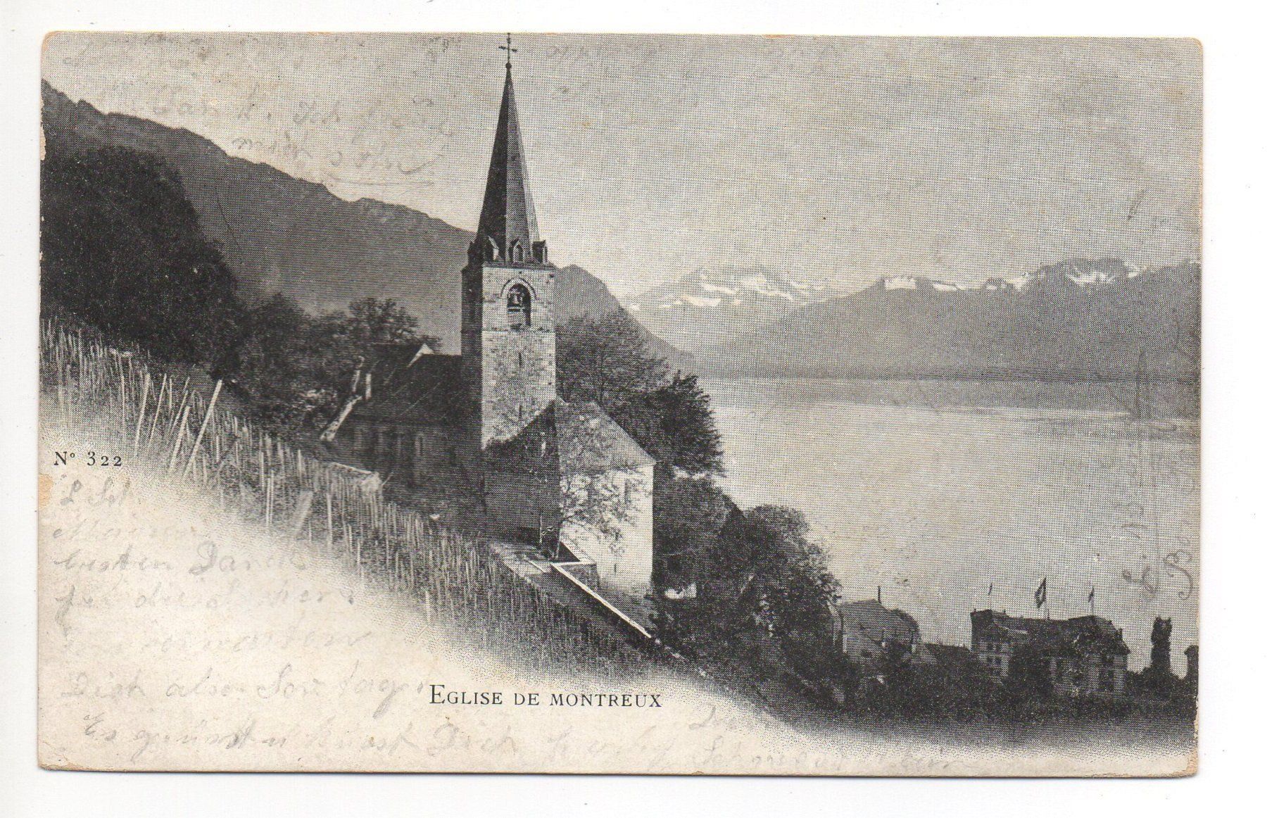 Ansichtskarten: Eglise de MONTREUX – Gebraucht aus Jona von philajona