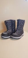 Winterstiefel blau mit Schneeflocken, gefüttert, Gr. 27