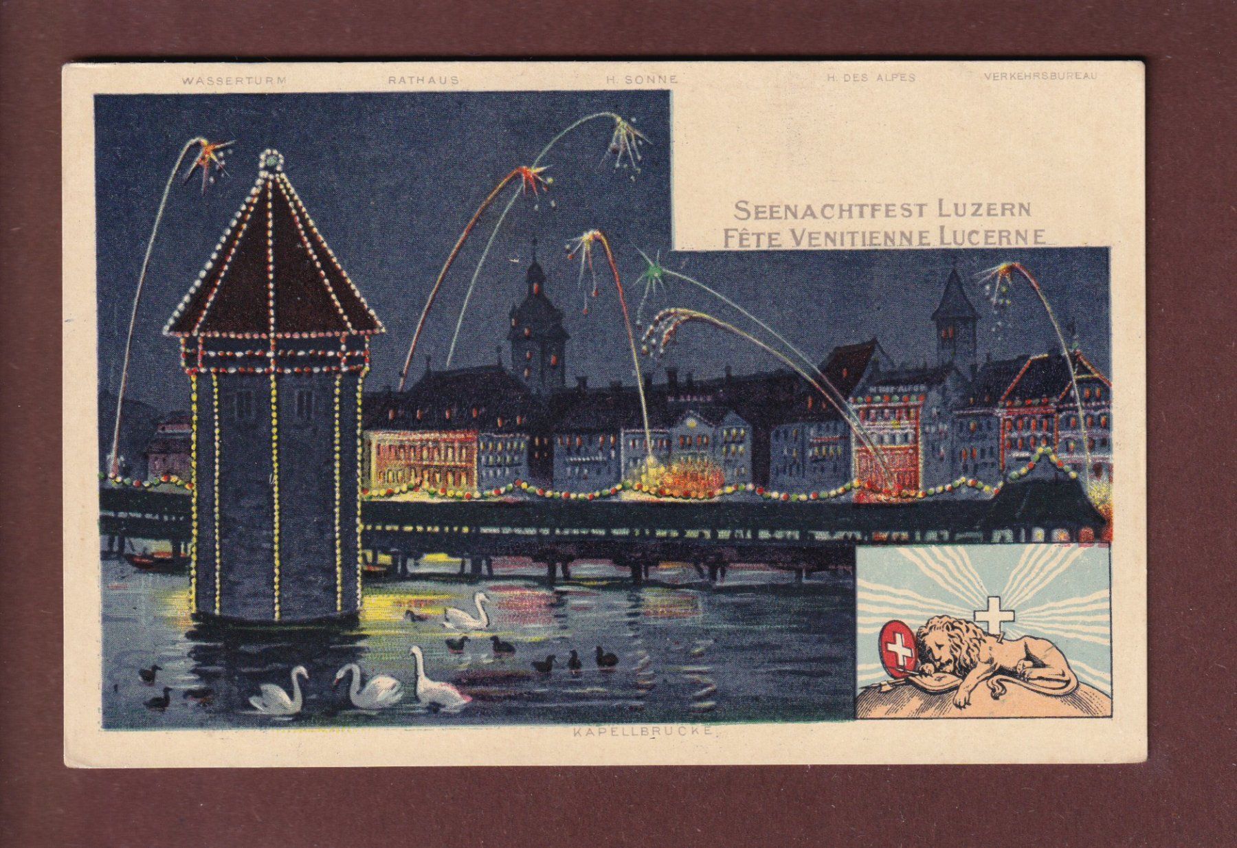 Ansichtskarten: LUZERN - Seenachtfest – Gebraucht aus Pully von nicecards