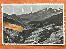 Alte Ansichtskarte "Vallée des Ormonts vue avion. 