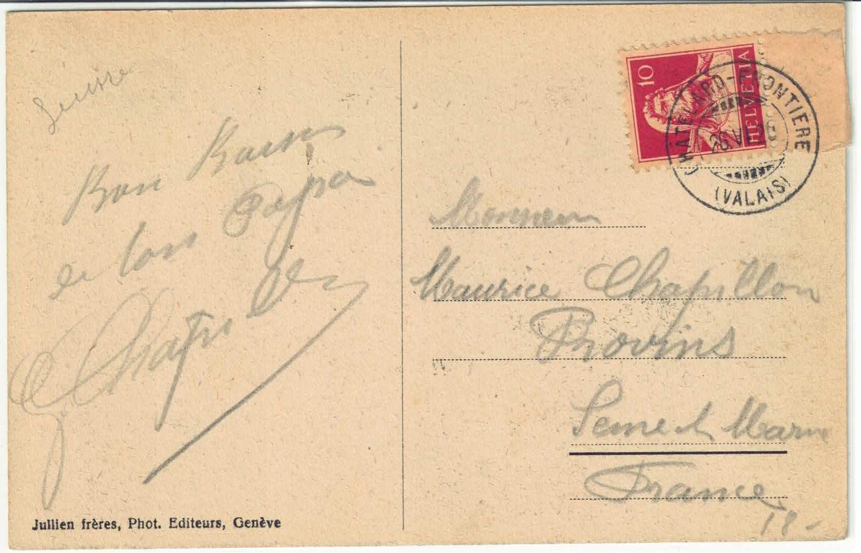 Cartoline postali: Le Chatelard - Fort de la Madeleine et les aiguilles rouges – Usato da Ettingen venduto da Kartenplanet 1