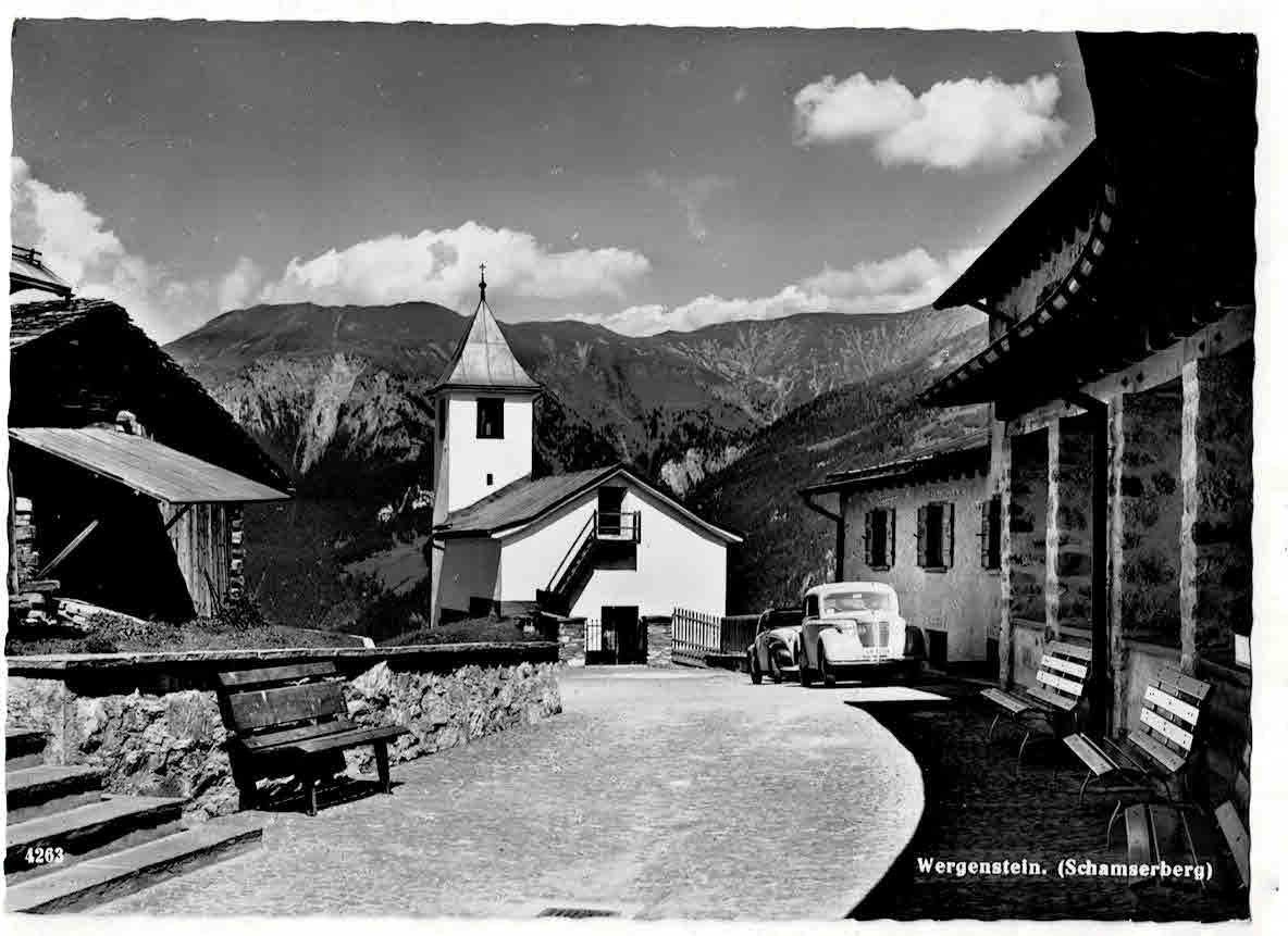 Ansichtskarten: Wergenstein mit Oltimer – Gebraucht aus Sulz AG von Oberdanne8