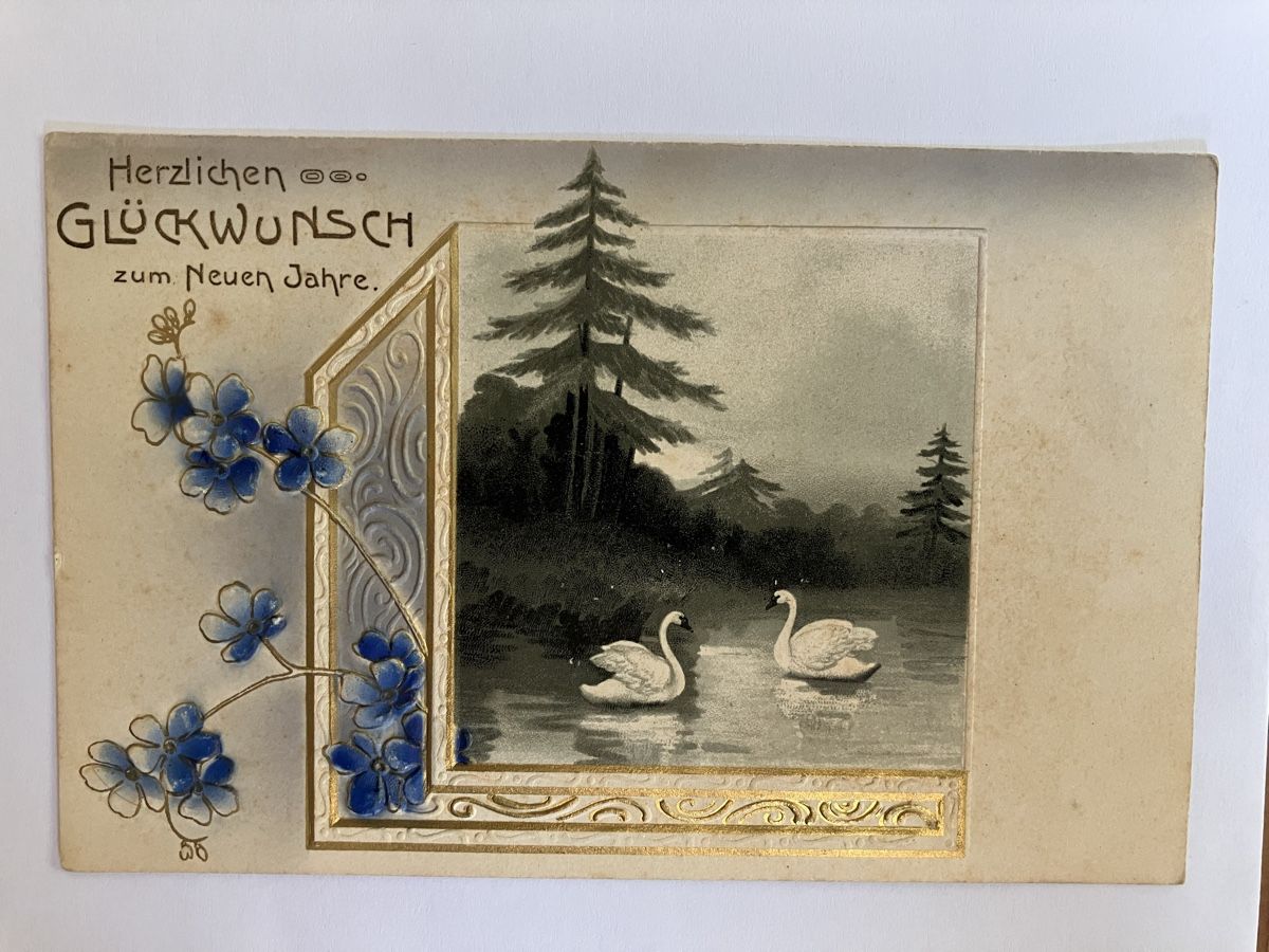 Cartoline postali: Alte Ansichtskarte Neujahr  Steinenbach Zürich – Usato da Bauma venduto da Baumer71 1